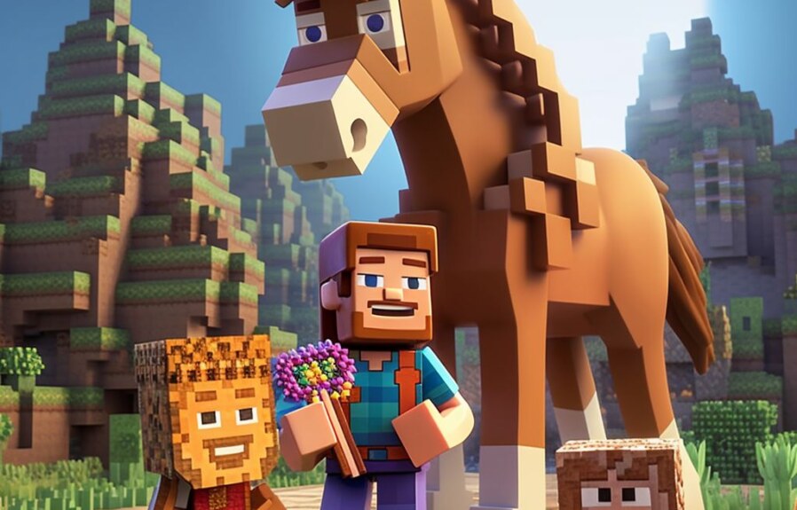 How To Get On a Horse In Minecraft?